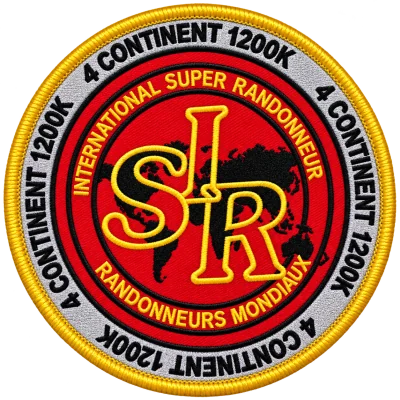 The ISR 1200 (4C) patch: the ISR patch inside a white ring reading “4 Continent 1200K”