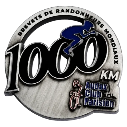 1,000 km brevet medal